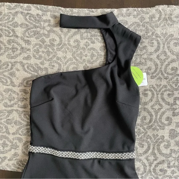 NWT Windsor Black One Shoulder long Dress - Picture 7 of 11